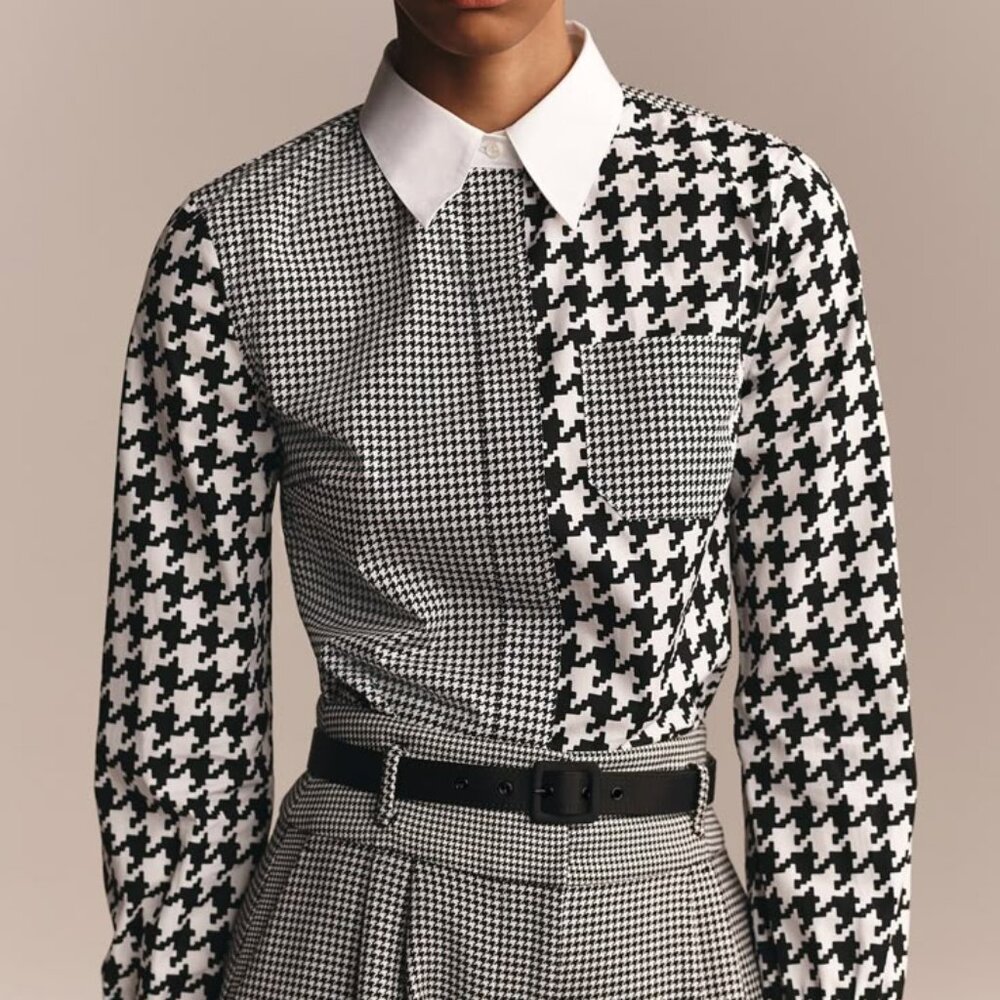 Zendaya x Tommy Hilfiger Houndstooth shirt - Size 2